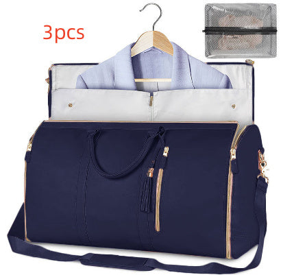 Large Capacity Travel Duffle Bag Women's Handbag Folding Suit Bag Waterproof Clothes Totes - 𝓢𝓱𝓸𝓹𝓵𝓮𝓬𝔂