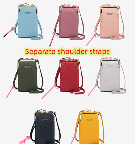 Fashion Lychee Pattern Solid Color Diagonal Shoulder Bag - 𝓢𝓱𝓸𝓹𝓵𝓮𝓬𝔂