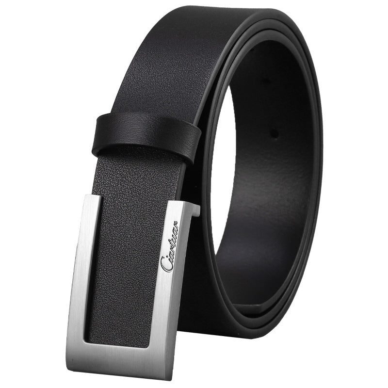 Fashion First Layer Cowhide Men's Casual Belt - 𝓢𝓱𝓸𝓹𝓵𝓮𝓬𝔂