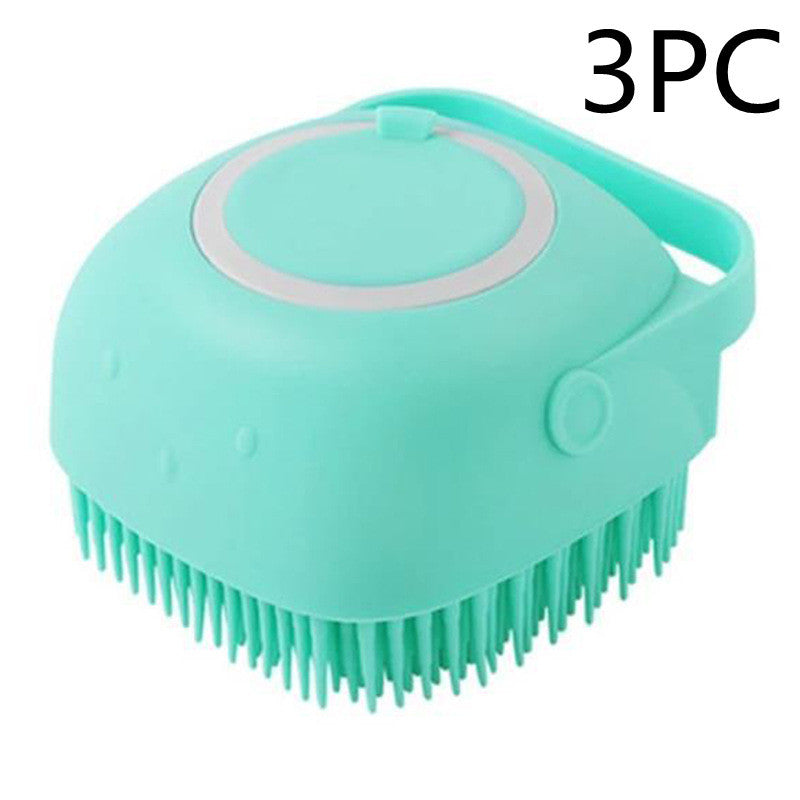 Silicone Dog Bath Massage Gloves Brush Pet Cat Bathroom Cleaning Tool Comb Brush For Dog Can Pour Shampoo Dog Grooming Supplies - 𝓢𝓱𝓸𝓹𝓵𝓮𝓬𝔂