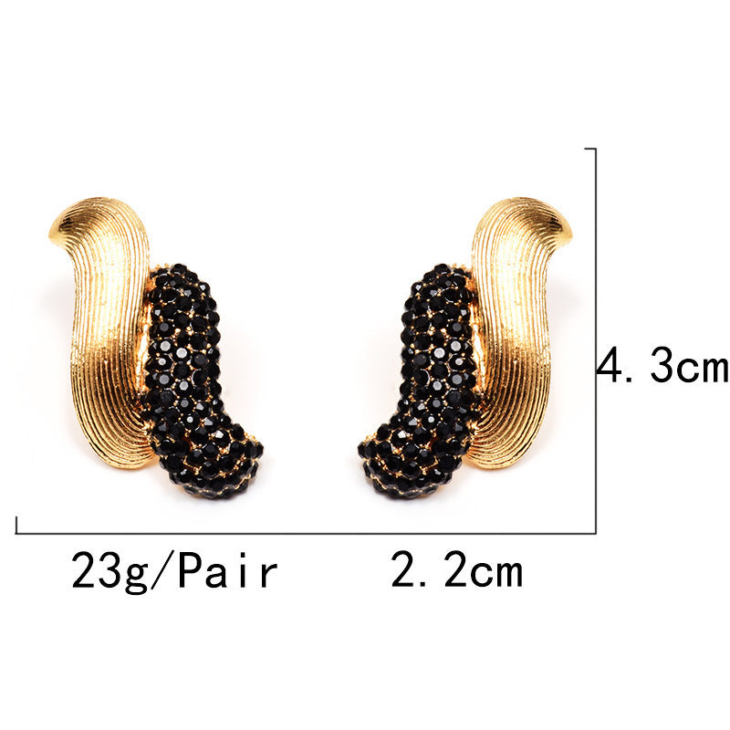 European And American Style Trendy Earrings Diamond - 𝓢𝓱𝓸𝓹𝓵𝓮𝓬𝔂
