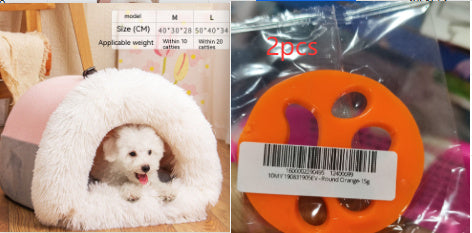 New Splice Portable Pet Nest Portable Autumn And Winter Warm Dog Nest Moisture-proof Long Fur Cat Nest Cross Border Pet Nest - 𝓢𝓱𝓸𝓹𝓵𝓮𝓬𝔂