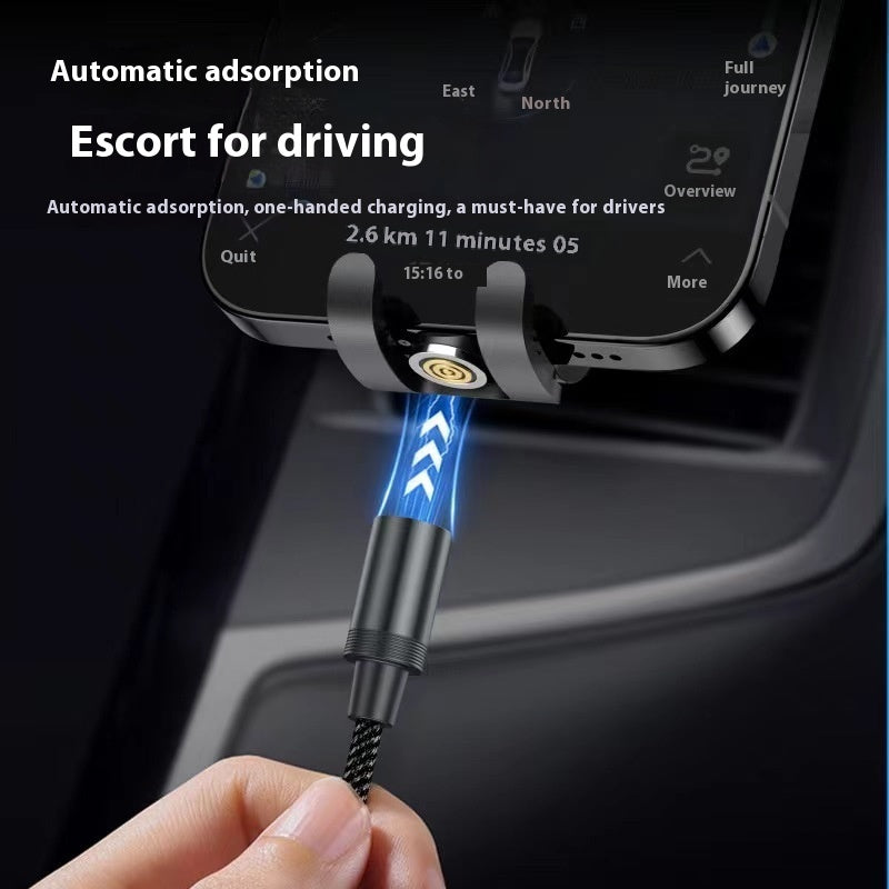 Magnetic Three-in-one Fast Charge Data Cable - 𝓢𝓱𝓸𝓹𝓵𝓮𝓬𝔂