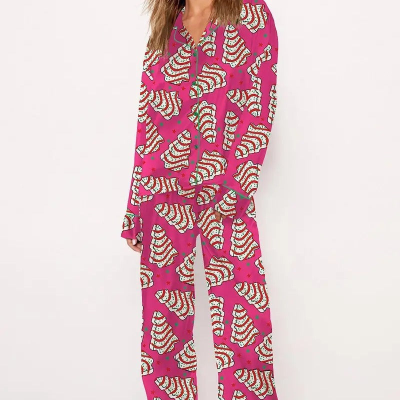 Casual Plus Size Temperament Christmas Tree Printing Suit - 𝓢𝓱𝓸𝓹𝓵𝓮𝓬𝔂