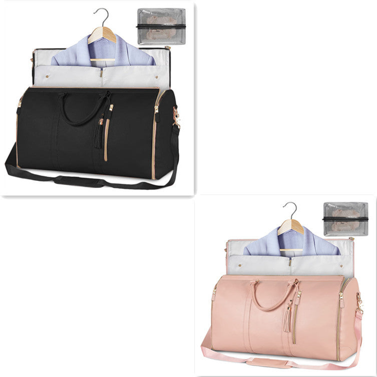 Large Capacity Travel Duffle Bag Women's Handbag Folding Suit Bag Waterproof Clothes Totes - 𝓢𝓱𝓸𝓹𝓵𝓮𝓬𝔂