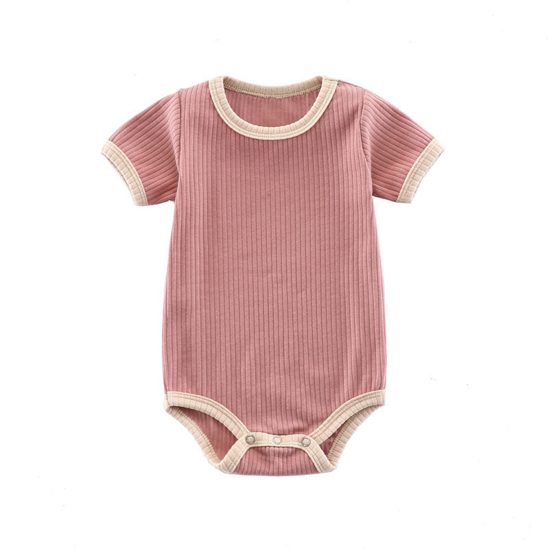Summer Romper Baby Wrapping Clothes Pit Strip Ribbed Baby Onesie - 𝓢𝓱𝓸𝓹𝓵𝓮𝓬𝔂