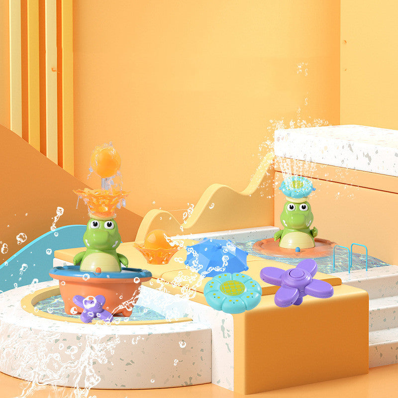 Children's Electric Lighted  Playing In Water Spray Ball