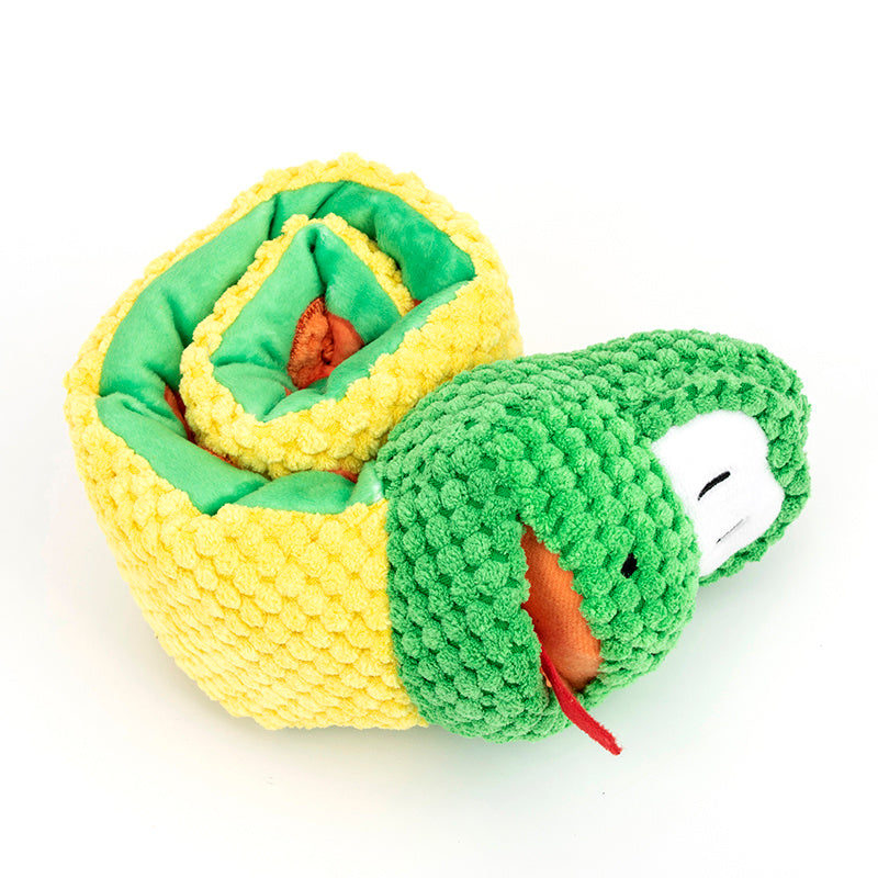 Snake Snuffle Toy Squeaky Dog Toys Boredom Stress Relief Game, Dog Puzzle Plush Toy IQ Training, Snuffle Toys For Dogs Foraging Instinct Training, Dog Chew Toy Treat Dispenser - 𝓢𝓱𝓸𝓹𝓵𝓮𝓬𝔂