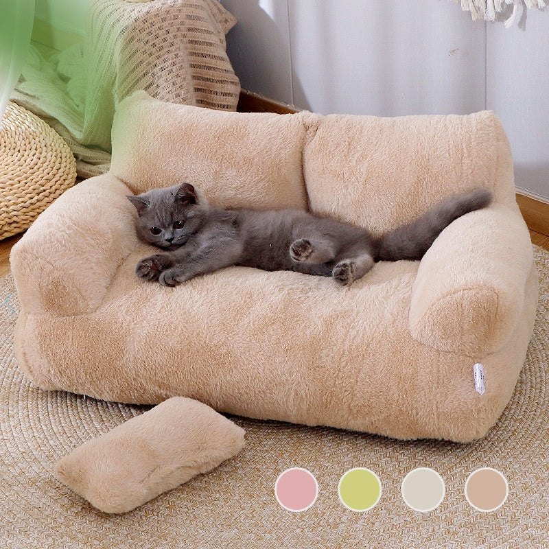 Luxury Cat Bed Sofa Winter Warm Cat Nest Pet Bed For Small Medium Dogs Cats Comfortable Plush Puppy Bed Pet Supplies - 𝓢𝓱𝓸𝓹𝓵𝓮𝓬𝔂