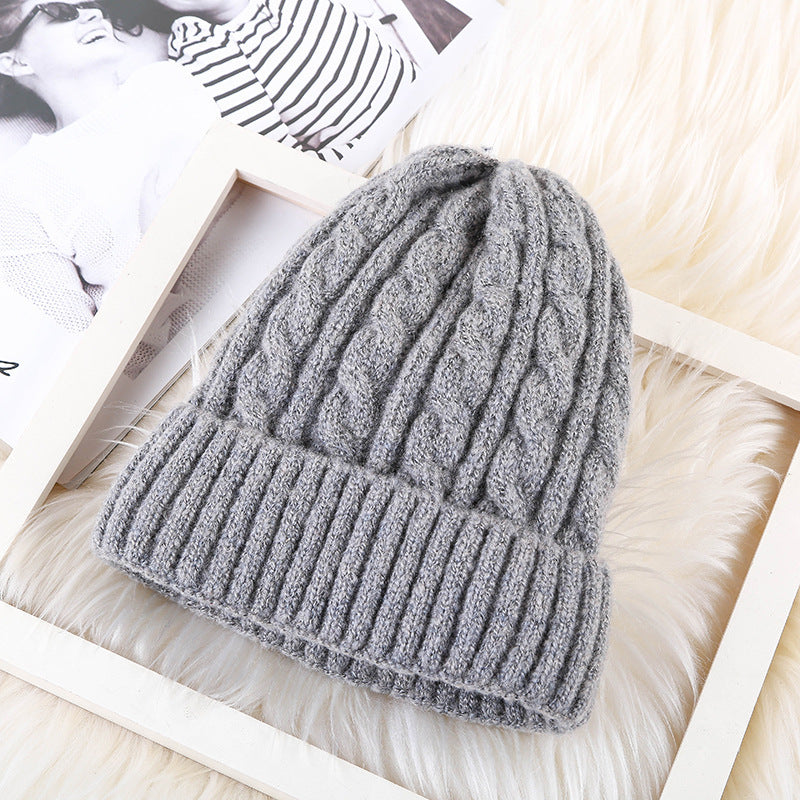 Winter Mohair Women Fleece Knitted Beanie - 𝓢𝓱𝓸𝓹𝓵𝓮𝓬𝔂