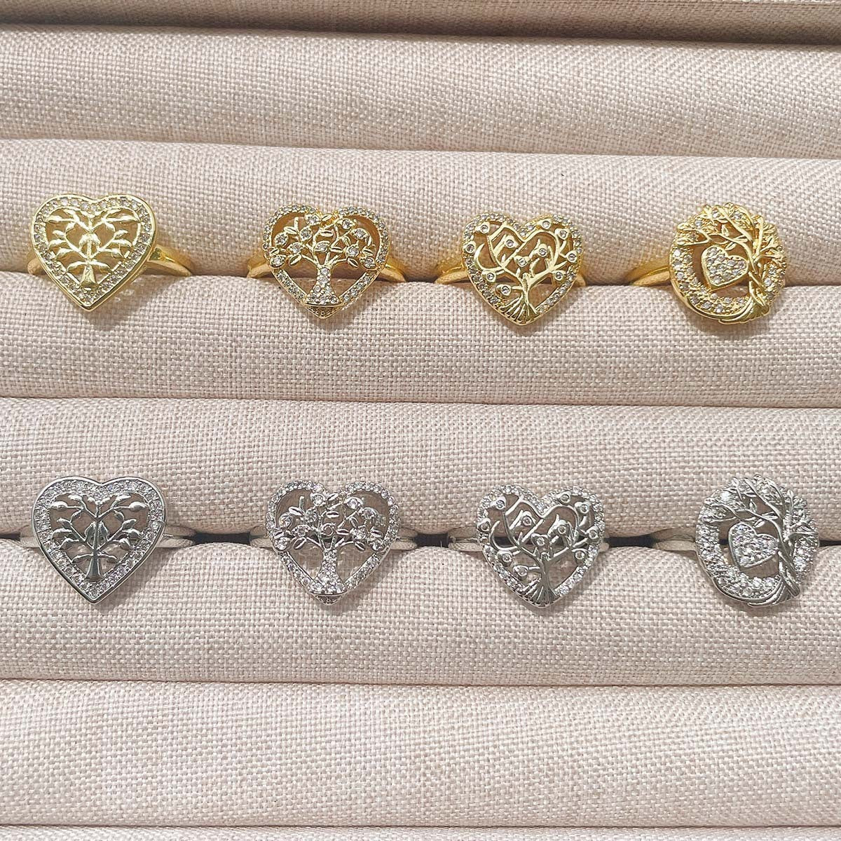 Tree Of Life Women's Ring Gold-plated Inlaid Zircon - 𝓢𝓱𝓸𝓹𝓵𝓮𝓬𝔂