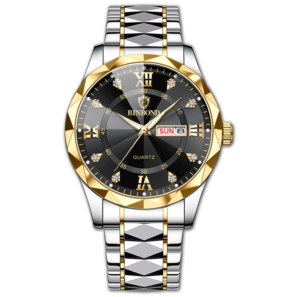 Waterproof Luminous Dual Calendar Watch Men's - 𝓢𝓱𝓸𝓹𝓵𝓮𝓬𝔂
