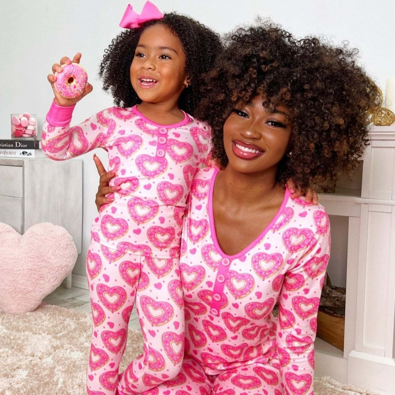 Beauty Clothing Valentine's Day Heart Printing Leisure Pajamas Pajamas Parent-child Suit - 𝓢𝓱𝓸𝓹𝓵𝓮𝓬𝔂