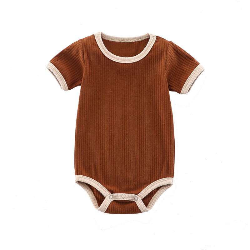 Summer Romper Baby Wrapping Clothes Pit Strip Ribbed Baby Onesie - 𝓢𝓱𝓸𝓹𝓵𝓮𝓬𝔂