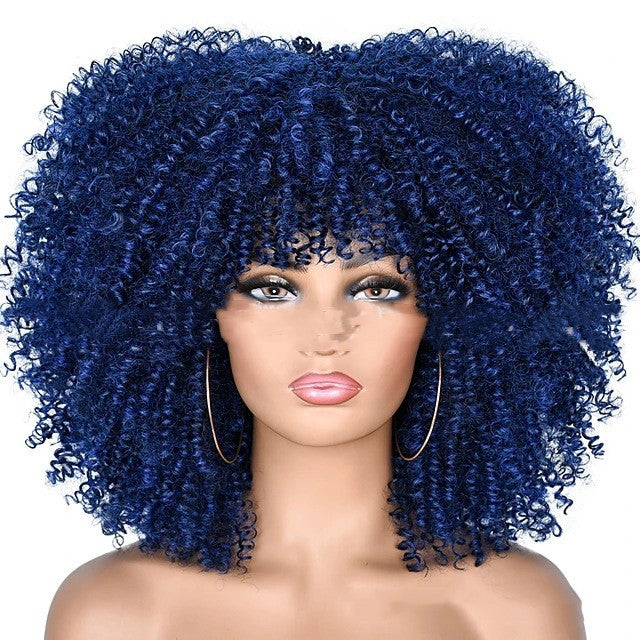 Small Curly Hair Rose Mesh Synthetic Headgear - 𝓢𝓱𝓸𝓹𝓵𝓮𝓬𝔂