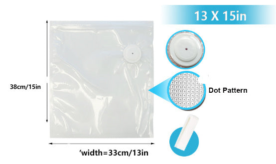 Commercial White Plastic Air Valve Compression Bag - 𝓢𝓱𝓸𝓹𝓵𝓮𝓬𝔂