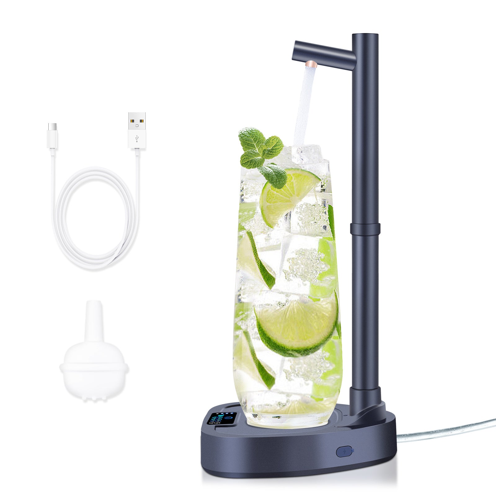 Added Extension Tupe Water Dispenser Automatic Water Bottle Desktop Rechargeable Water Dispenser With Stand - 𝓢𝓱𝓸𝓹𝓵𝓮𝓬𝔂
