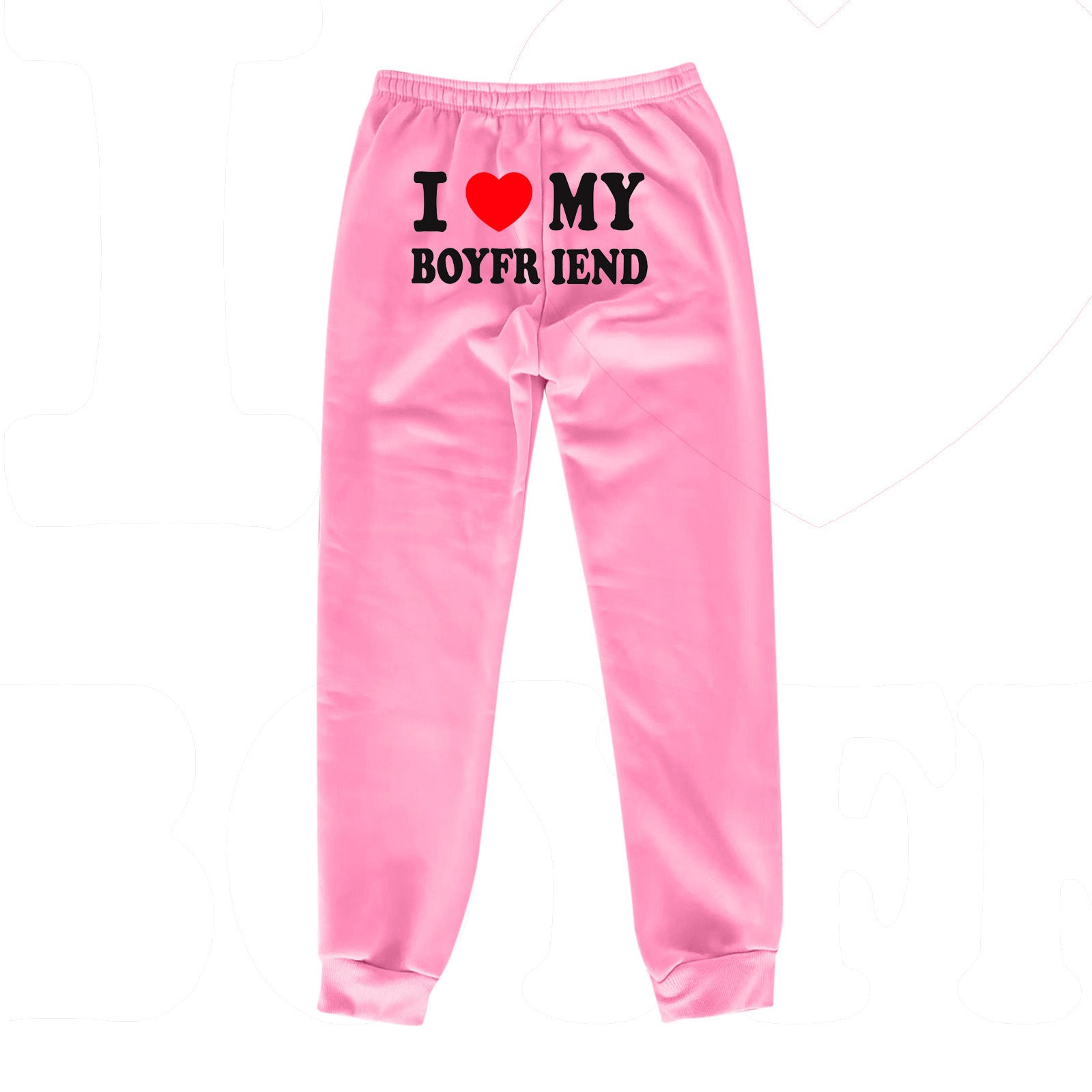 I Love MY BOYFRIEND Printed Trousers Casual Sweatpants Men And Women Sports Pants - 𝓢𝓱𝓸𝓹𝓵𝓮𝓬𝔂