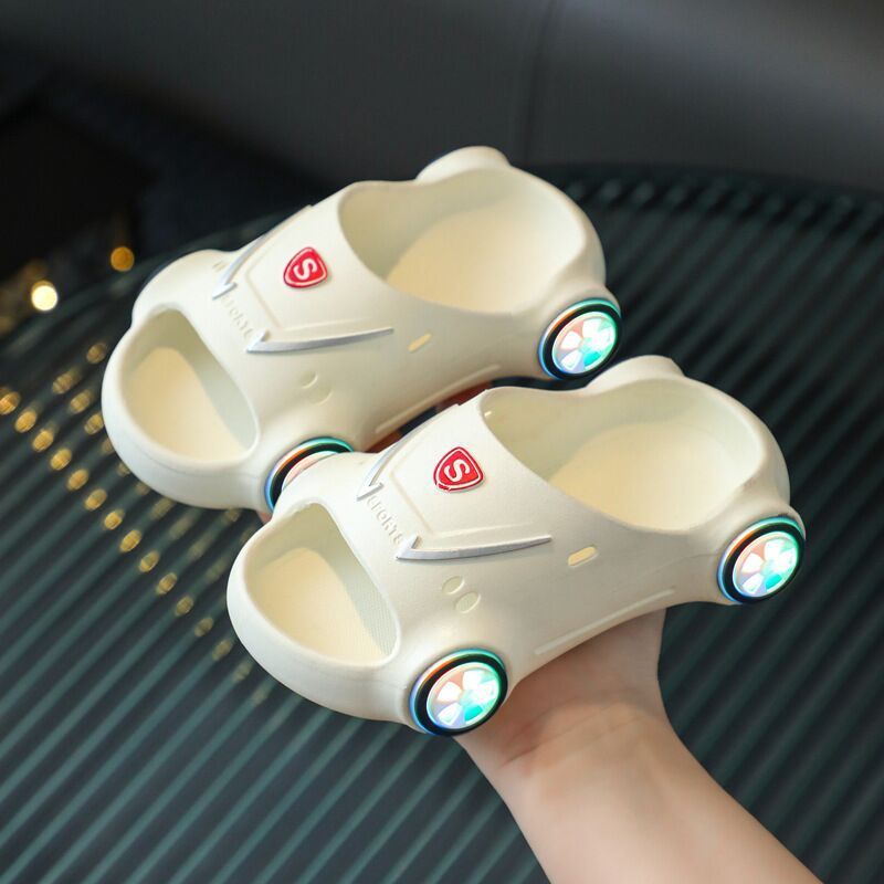 Kids Glowing Slippers Cartoon Car Sandals Children Sandals Anti Slip Boys Girls Luminous Slippers Summer Beach Shoes - 𝓢𝓱𝓸𝓹𝓵𝓮𝓬𝔂