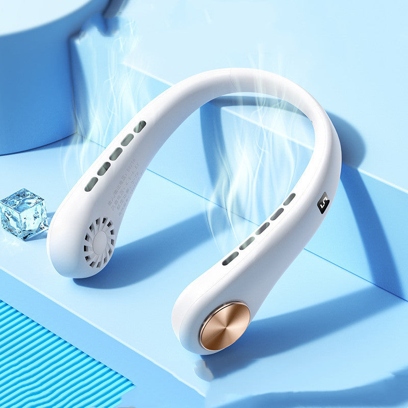 New Mini Neck Fan Portable Bladeless Hanging Neck Rechargeable Air Cooler Mini Summer Sports Fans - 𝓢𝓱𝓸𝓹𝓵𝓮𝓬𝔂