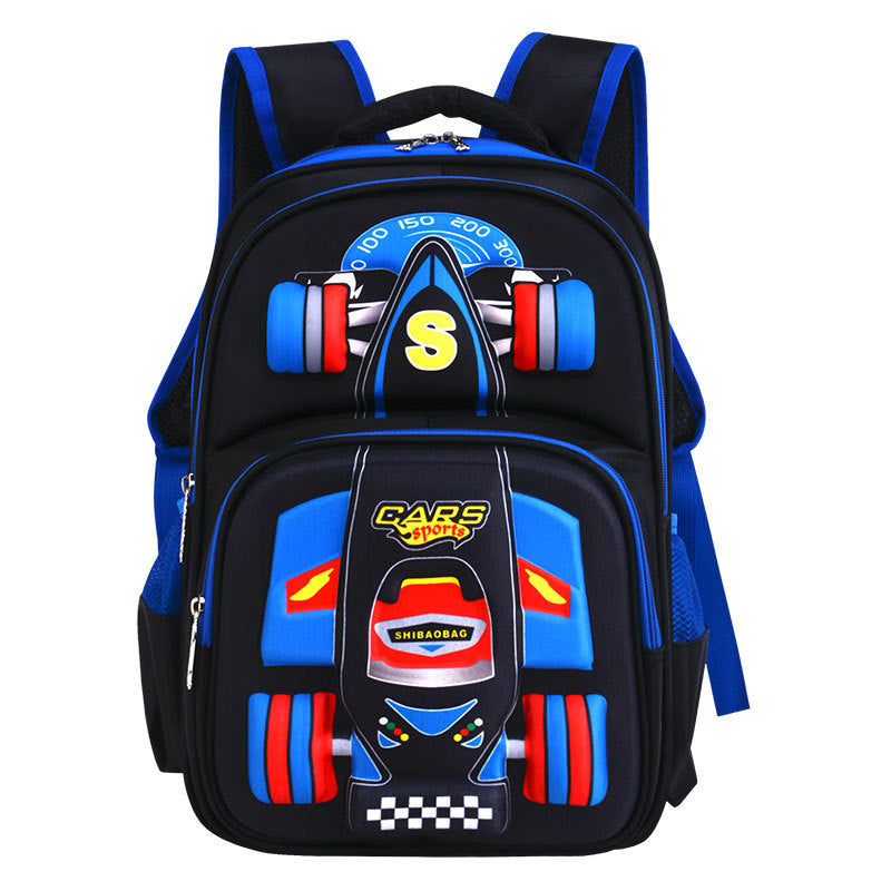 Three Dimensional Car Boys Primary School Trolley School Bag - 𝓢𝓱𝓸𝓹𝓵𝓮𝓬𝔂