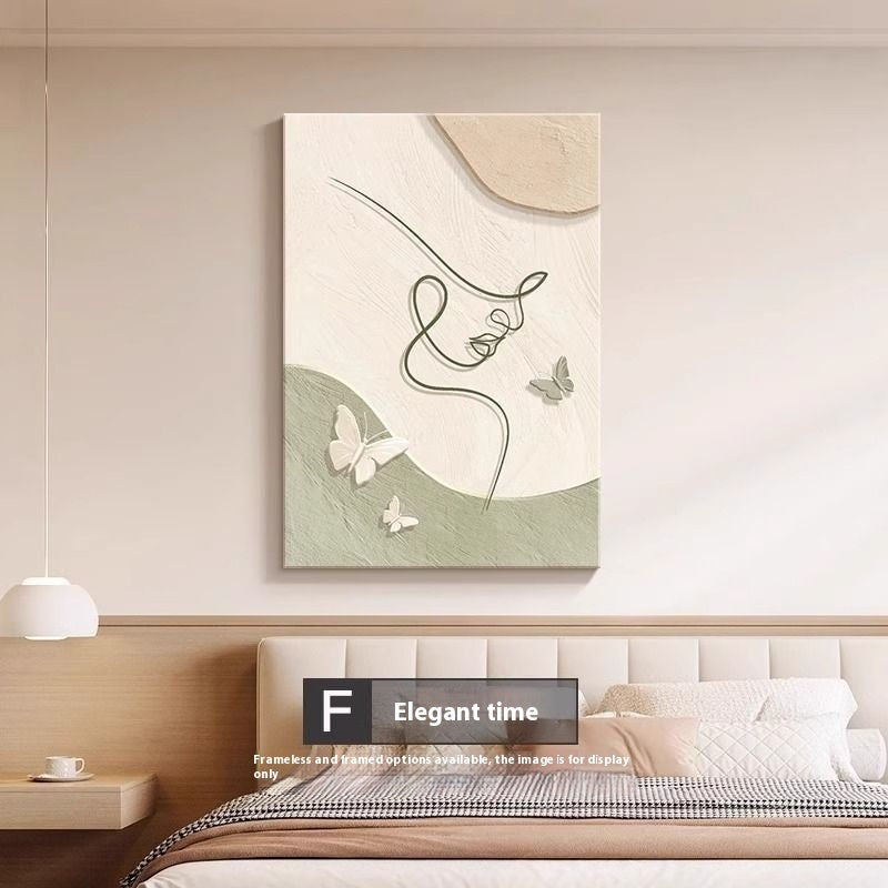 Decorative Painting Cream Style Abstract Line Character Mural - 𝓢𝓱𝓸𝓹𝓵𝓮𝓬𝔂