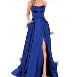 Solid Color Long Slimming And Shoulder Hollow Girlfriends Fashion Bridesmaid Party Dress - 𝓢𝓱𝓸𝓹𝓵𝓮𝓬𝔂