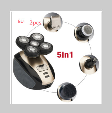 5 In 1 Multifunctional Electric Shaver 5 Blade Razor For Men Shaved Head Rechargeable Shaving Machine Beard Nose Hair Trimmer - 𝓢𝓱𝓸𝓹𝓵𝓮𝓬𝔂