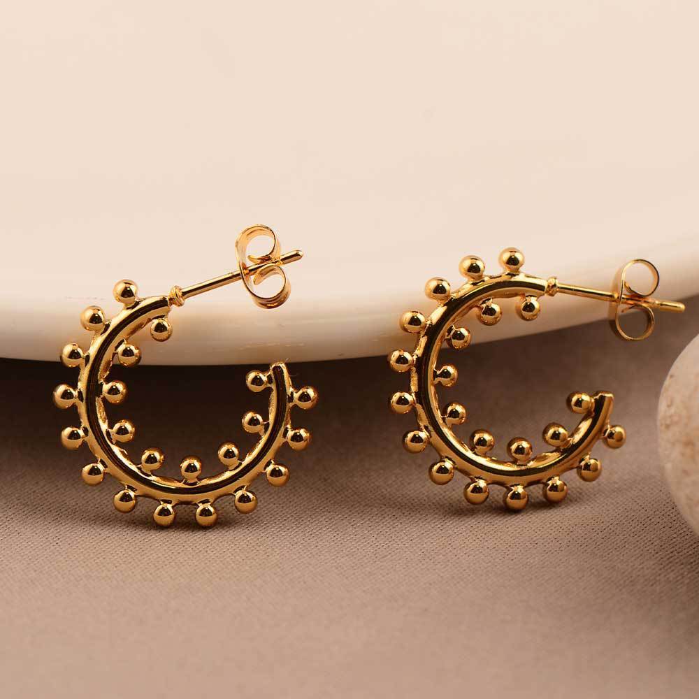 Earrings Exaggerated Trendy Titanium Steel Plated 18K Real Gold - 𝓢𝓱𝓸𝓹𝓵𝓮𝓬𝔂