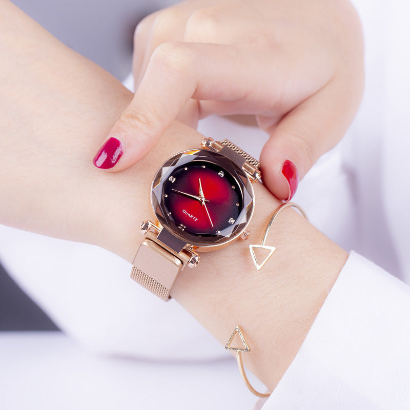 Women's Starry Quartz Lazy Magnet Strap Iron-absorbing Watch - 𝓢𝓱𝓸𝓹𝓵𝓮𝓬𝔂