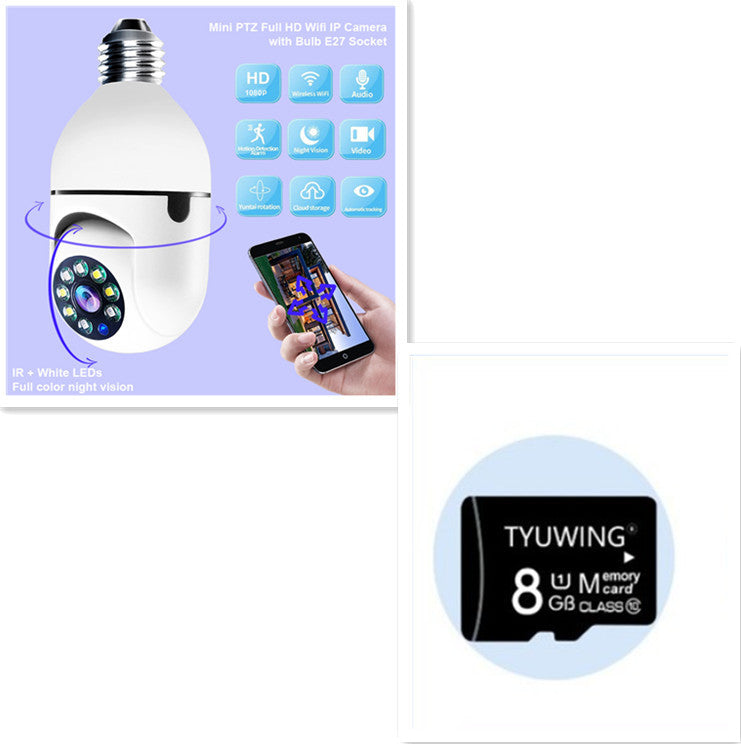 WiFi CAMERA 1080P Bulb 4X Zoom Camera E27 Home 5GWiFi Alarm Monitor - 𝓢𝓱𝓸𝓹𝓵𝓮𝓬𝔂