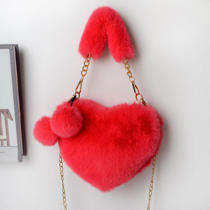 Love Bags Soft Plush Handbags Women Valentine's Day Party Bag - 𝓢𝓱𝓸𝓹𝓵𝓮𝓬𝔂