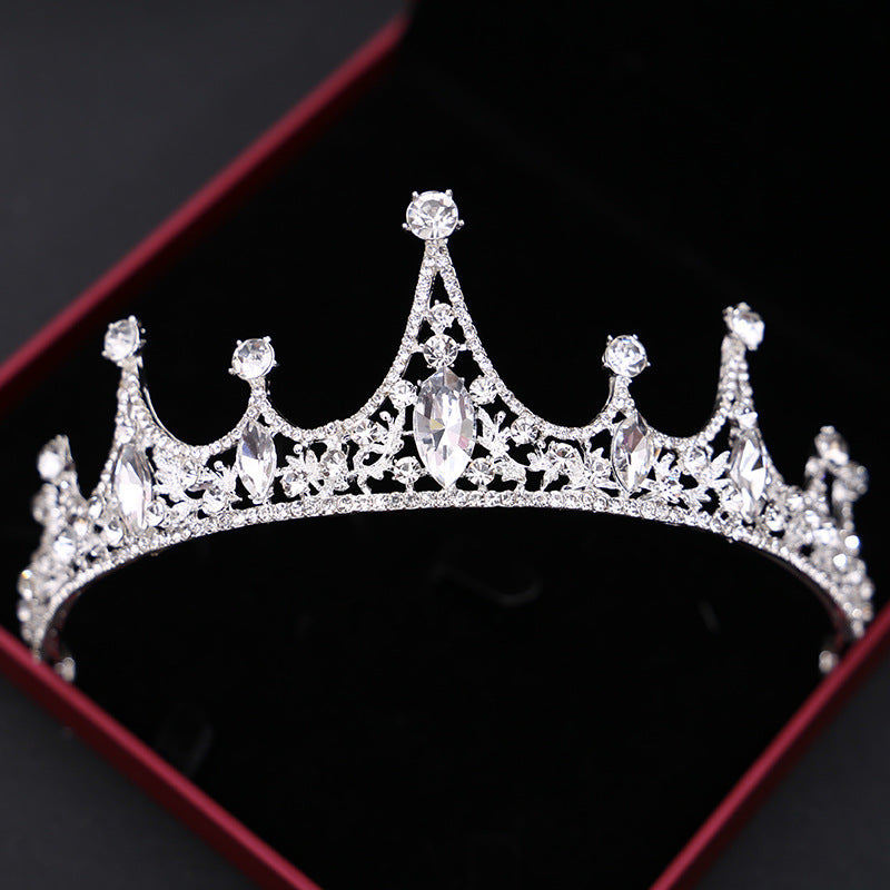 Simple Rhinestone Silver Headband Crown - 𝓢𝓱𝓸𝓹𝓵𝓮𝓬𝔂