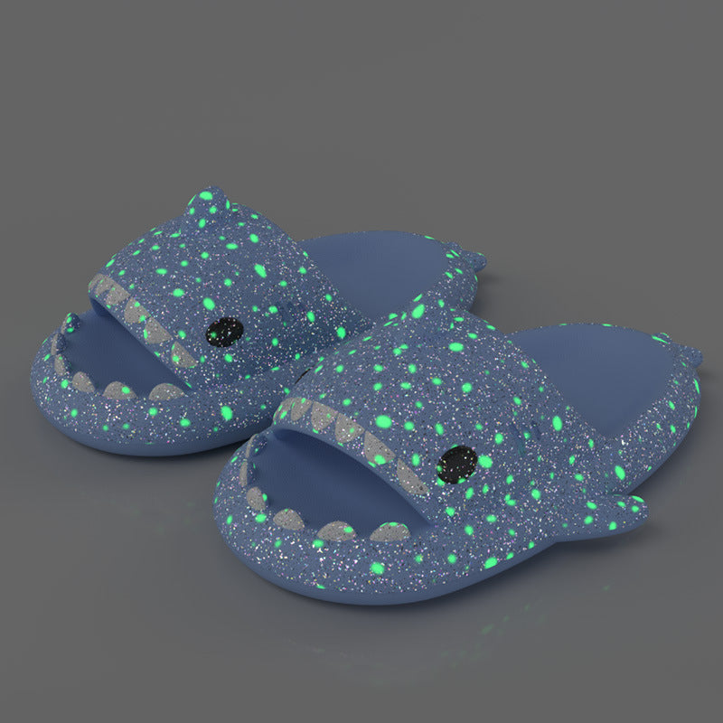 Shark Slippers With Starry Night Light Design Bathroom Slippers Couple House Shoes For Women - 𝓢𝓱𝓸𝓹𝓵𝓮𝓬𝔂