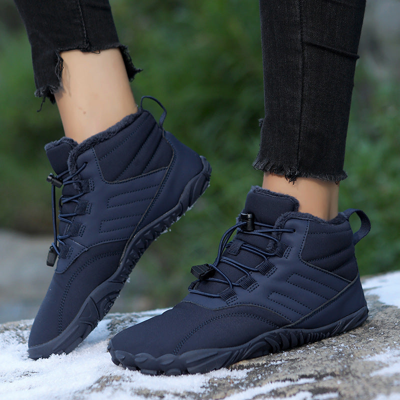 Outdoor Sports Cotton Shoes For Men And Women Winter Warm Slip-on Boots Wear-resistant Anti-ski Thickened Shoes Couple - 𝓢𝓱𝓸𝓹𝓵𝓮𝓬𝔂