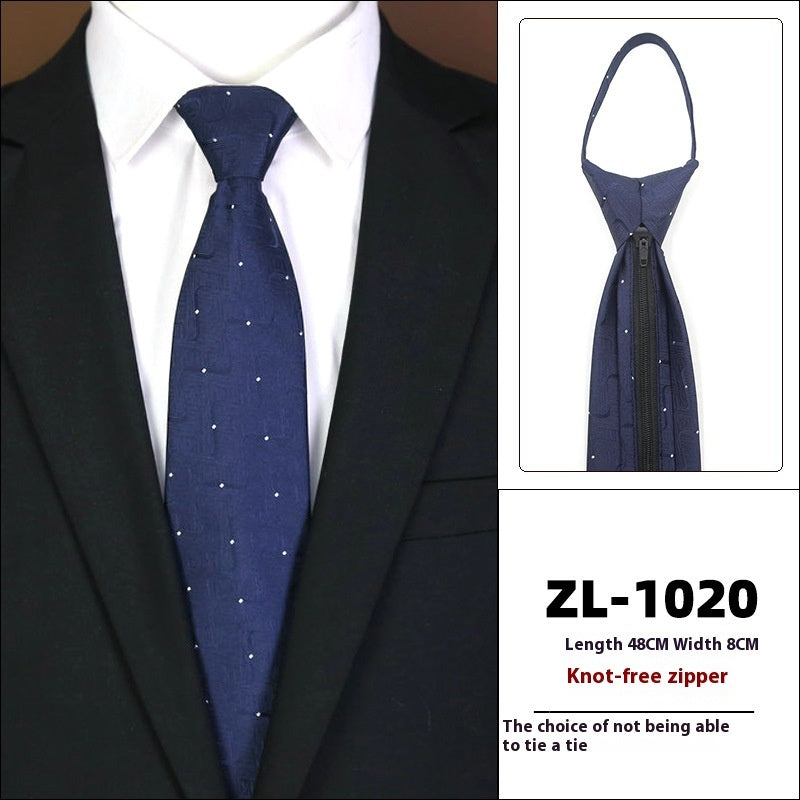Men's Formal Wear Business Zipper Tie-free - 𝓢𝓱𝓸𝓹𝓵𝓮𝓬𝔂