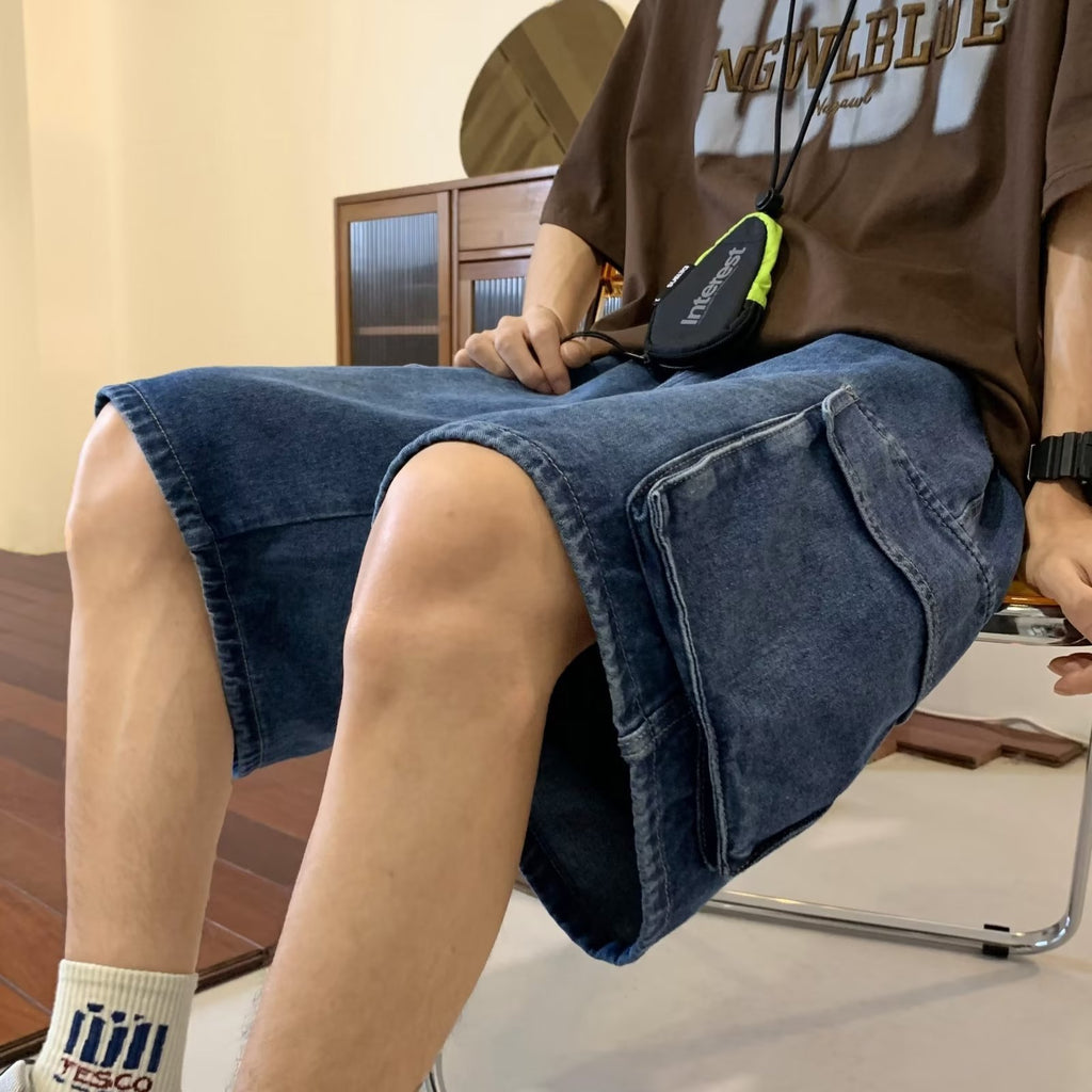 Fashion Work Clothes Denim Shorts For Men - 𝓢𝓱𝓸𝓹𝓵𝓮𝓬𝔂