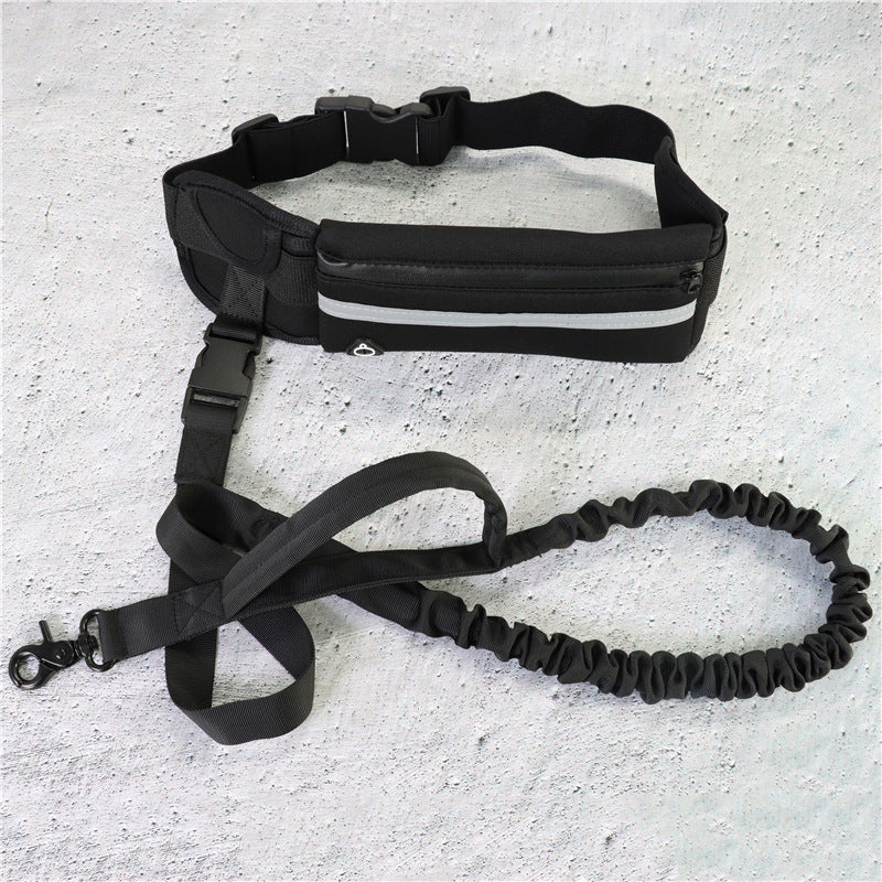 Hands Free Dog Leash Pet Walking And Training Belt With Shock Absorbing Bungee Leash For Up To 180lbs Large Dogs Phone Pocket And Water Bottle Holder - 𝓢𝓱𝓸𝓹𝓵𝓮𝓬𝔂