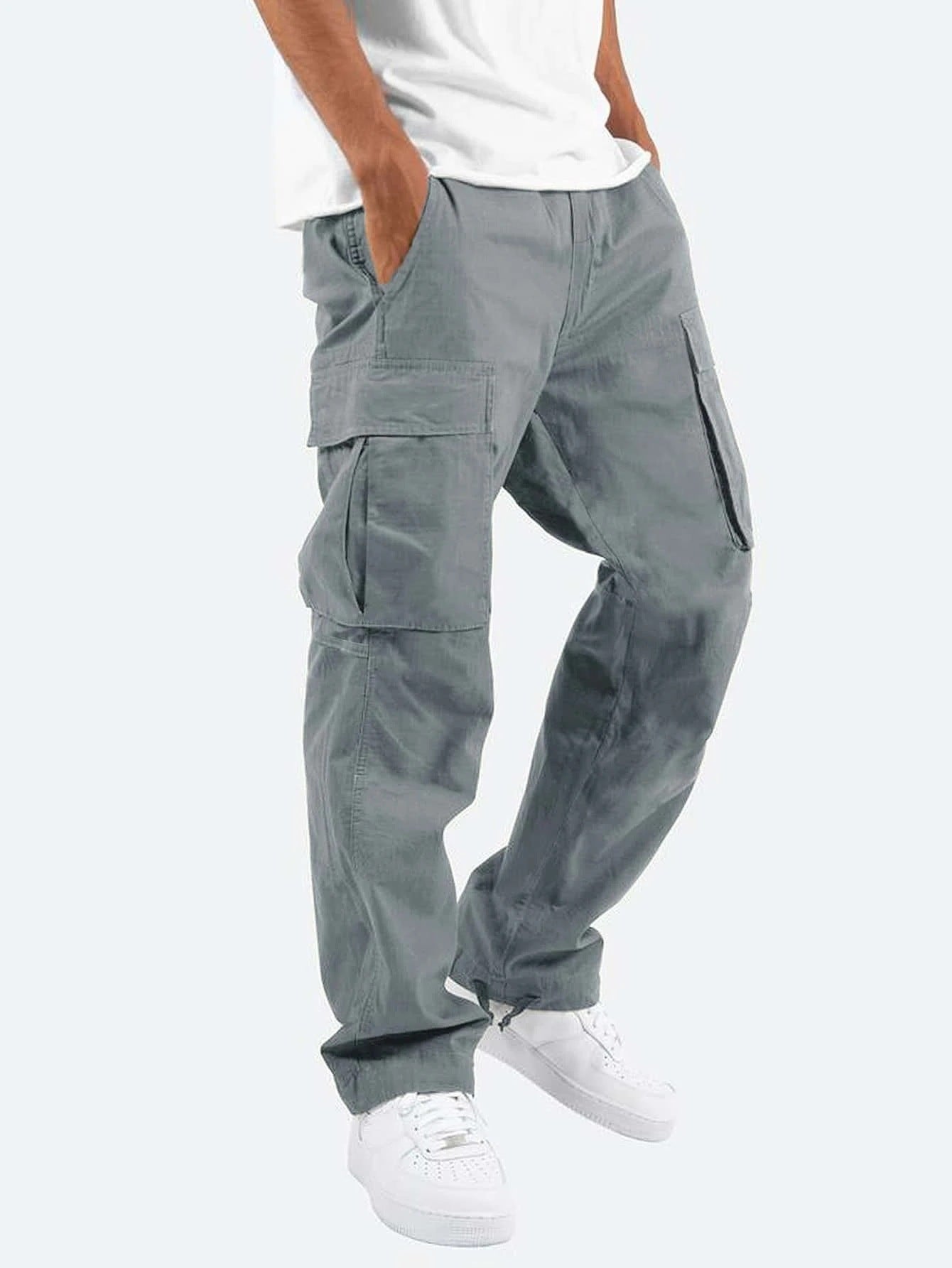Men's Workwear Drawstring Multi-pocket Casual Pants - 𝓢𝓱𝓸𝓹𝓵𝓮𝓬𝔂