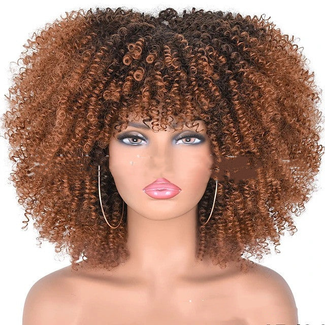 Small Curly Hair Rose Mesh Synthetic Headgear - 𝓢𝓱𝓸𝓹𝓵𝓮𝓬𝔂
