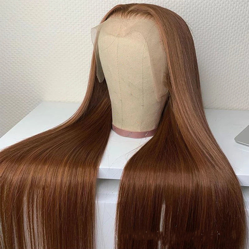 Brown Color Human Hair Wigs Human Hair Wig - 𝓢𝓱𝓸𝓹𝓵𝓮𝓬𝔂