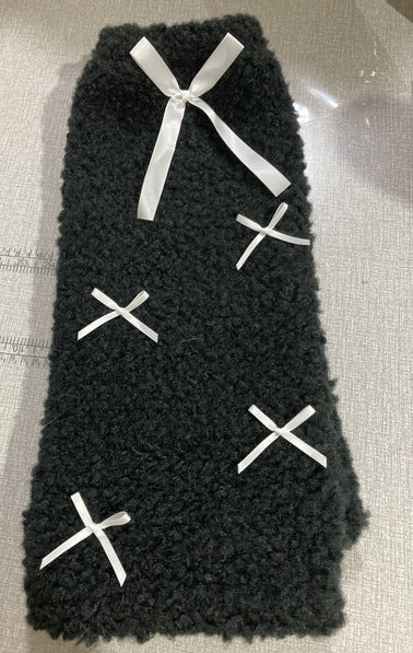 Lamb Wool Bow Foot Sock Thick Warm - 𝓢𝓱𝓸𝓹𝓵𝓮𝓬𝔂