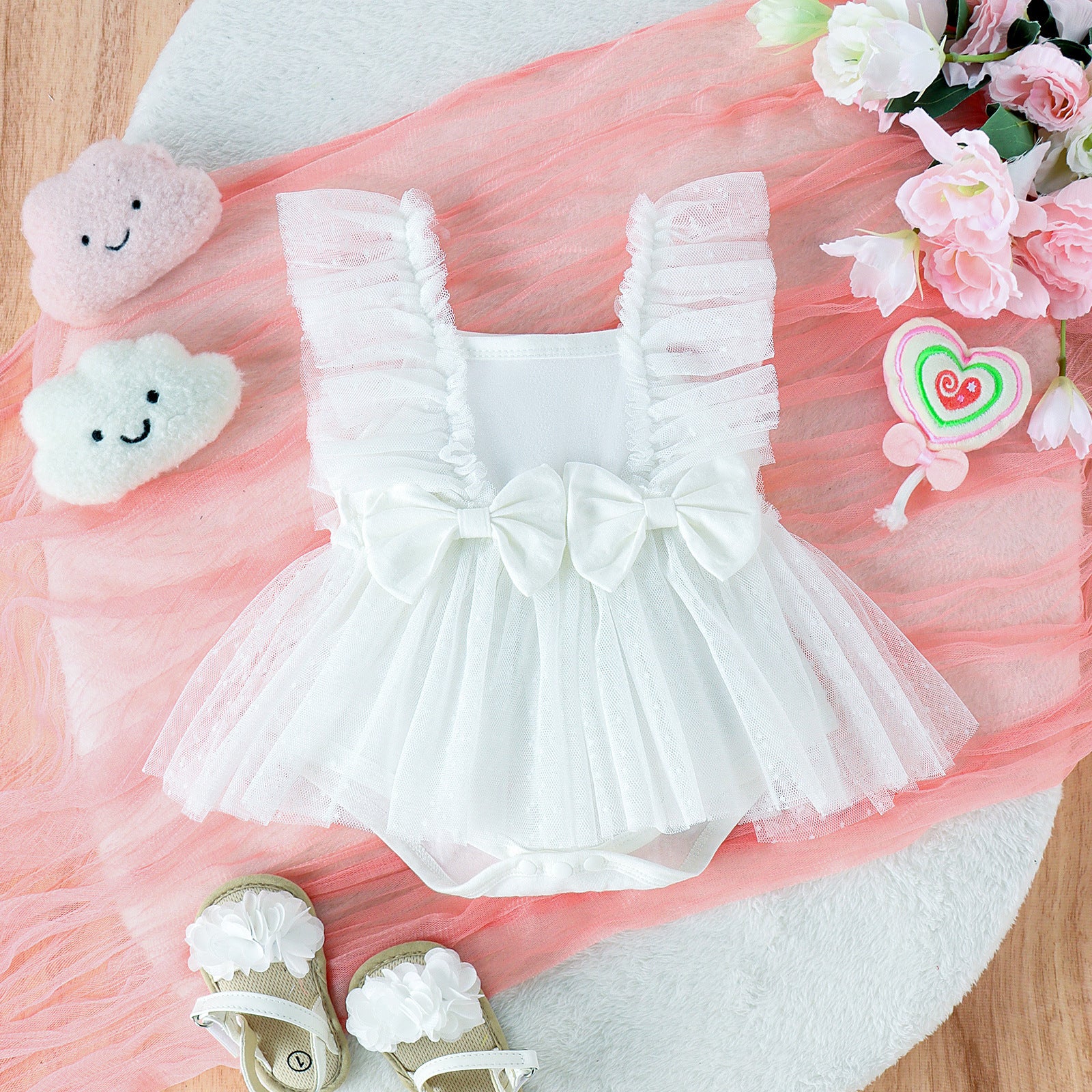 Jumpsuit Baby Net Skirt Princess Poris Dress Baby Skirt Baby Body Pants Jumpsuit - 𝓢𝓱𝓸𝓹𝓵𝓮𝓬𝔂