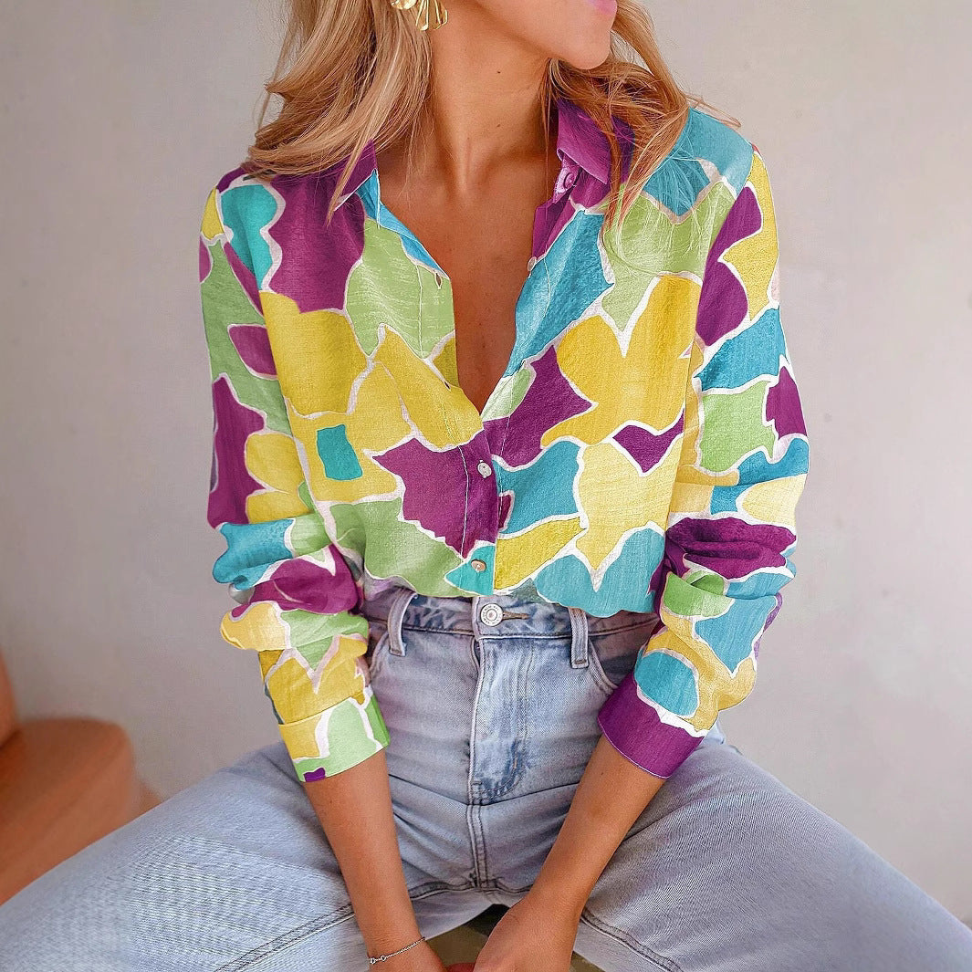 Women's Fashion Casual All-match Short-sleeved Shirt - 𝓢𝓱𝓸𝓹𝓵𝓮𝓬𝔂