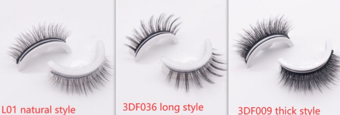 Reusable 3D Mink Lashes Natural False Eyelashes Self Adhesive Fake Glue Free Makeup Eyelash Extension Silk - 𝓢𝓱𝓸𝓹𝓵𝓮𝓬𝔂