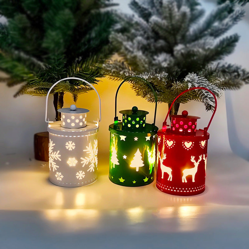 Christmas Candle Lights LED Small Lanterns Wind Lights Electronic Candles Nordic Style Creative Holiday Decoration Decorations - 𝓢𝓱𝓸𝓹𝓵𝓮𝓬𝔂