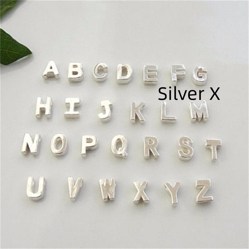 Peach Heart Shaped Letter Necklace Clavicle Chain Necklace - 𝓢𝓱𝓸𝓹𝓵𝓮𝓬𝔂