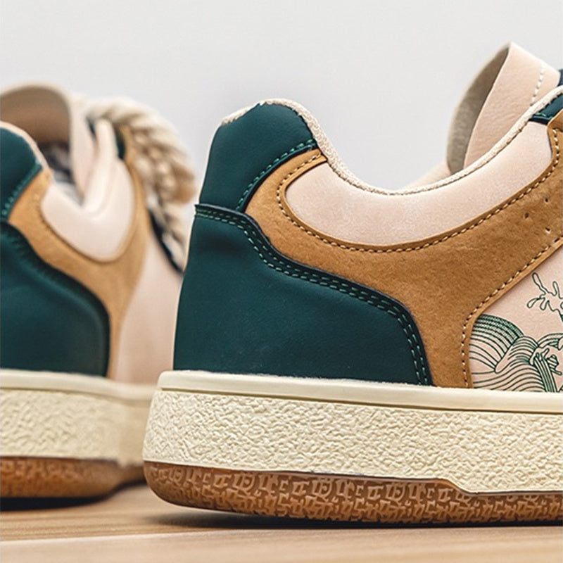 Lace-up Casual Shoes Men Soft Thick Sole Fashion Comfortable Breathable Flats Sneakers Student Platform Outdoor Walking Shoes - 𝓢𝓱𝓸𝓹𝓵𝓮𝓬𝔂