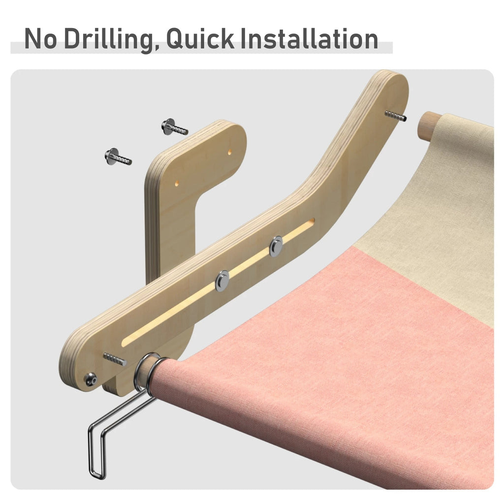 Mewoofun Pet Cat Window Perch 4 Color Wooden Assembly Hanging Bed Cotton Canvas Easy Washable Multi-Ply Plywood New Dropshipping - 𝓢𝓱𝓸𝓹𝓵𝓮𝓬𝔂