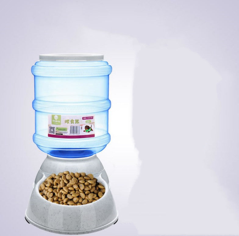 Cats Dogs Automatic Pet Feeder Drinking Water Fountains Large Capacity Plastic Pets Dog Food Bowl Water Dispenser - 𝓢𝓱𝓸𝓹𝓵𝓮𝓬𝔂